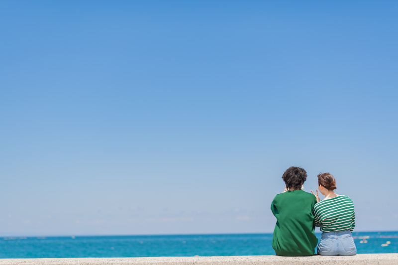 海が近く海でも撮影しました!