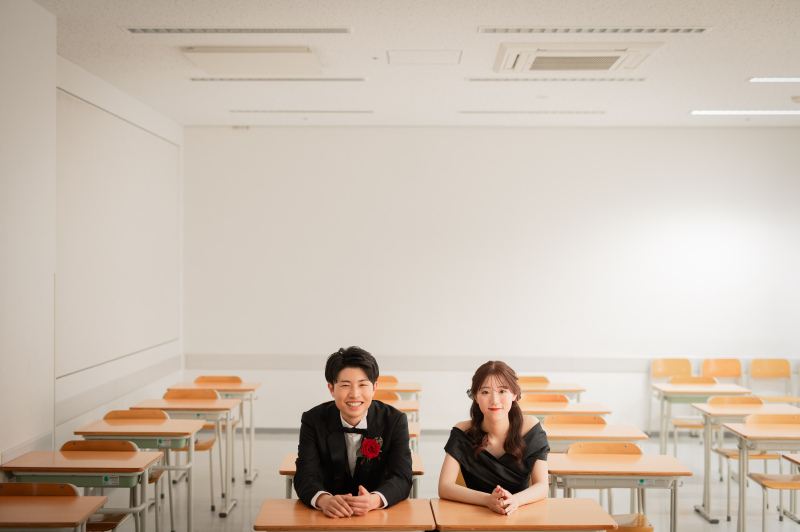 母校での撮影!