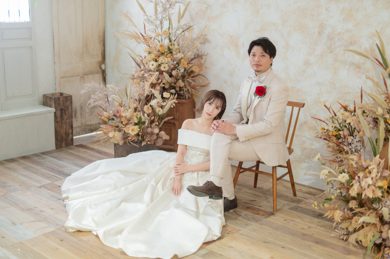 【データだけじゃなくてアルバムも欲しい!】 洋装ウェディングドレススタジオ撮影全データ&アルバムプラン