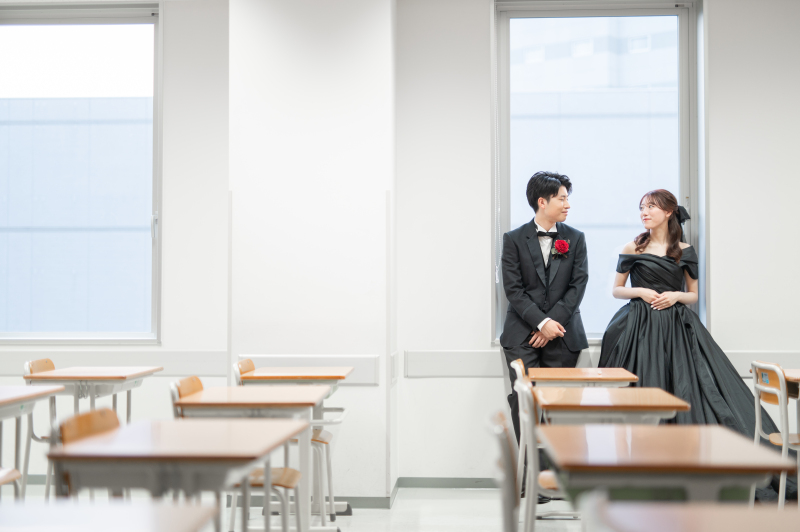 【ふたりの思い出がたくさんつまった場所で♡】学校など許可が取れるところでの思い出の場所ロケーション撮影