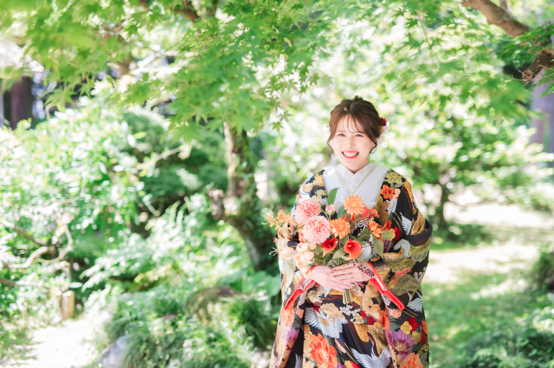 5月~7月限定プラン!木漏れ日と白無垢や色打掛、春から初夏だけの特別撮影