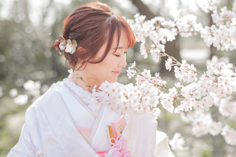 予約スタート!【桜フォト】毎年ご予約を多くいただく時期の撮影ですのでお早目にお問合せください!和装 全データ プラン