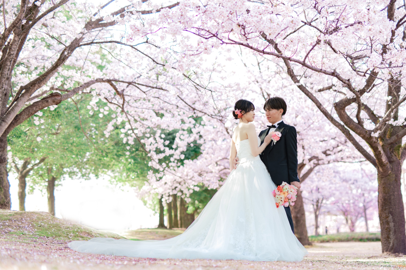 予約スタート!【桜フォト】毎年ご予約を多くいただく時期の撮影ですのでお早目にお問合せください!洋装 全データ プラン