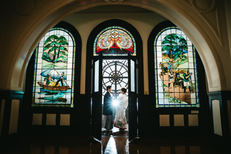 開港記念館といえばステンドグラス