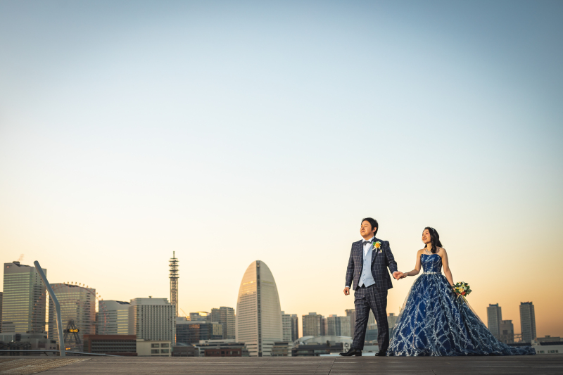 夕暮れ時から撮影スタート!