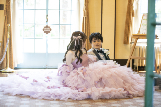 【ベーリック・ホール】キヨコハタドレスでロケーション撮影