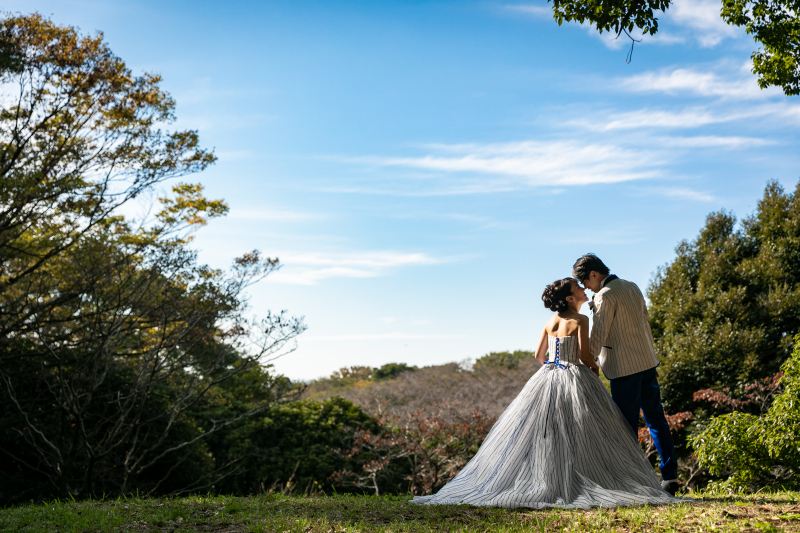 広々とした公園内