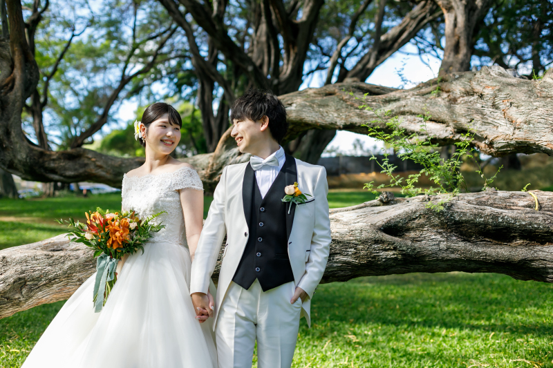 木陰でおしゃべりショット♩