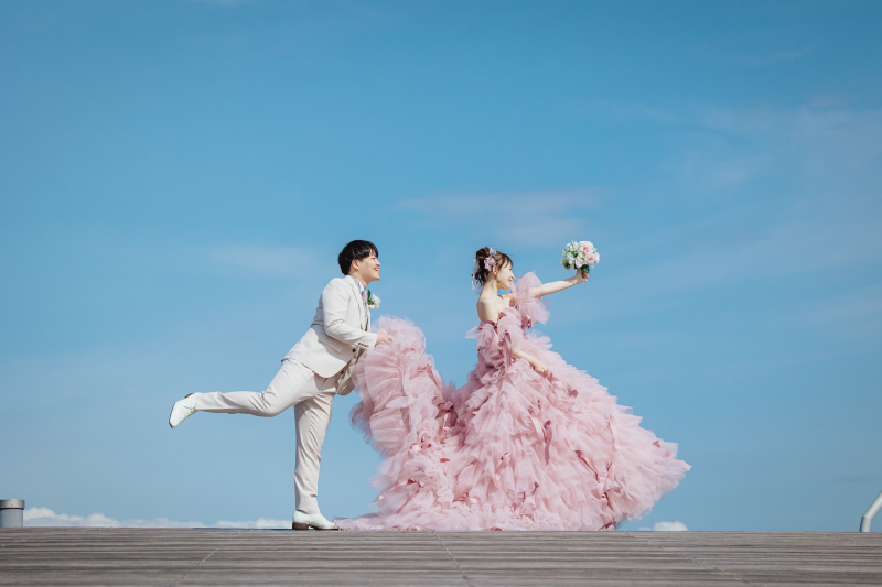 キヨコハタドレスで大桟橋ロケーション撮影♪