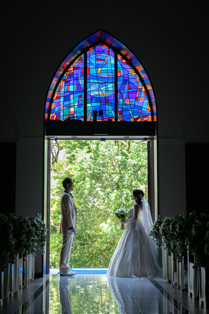 チャペルで撮影［ソシア21］