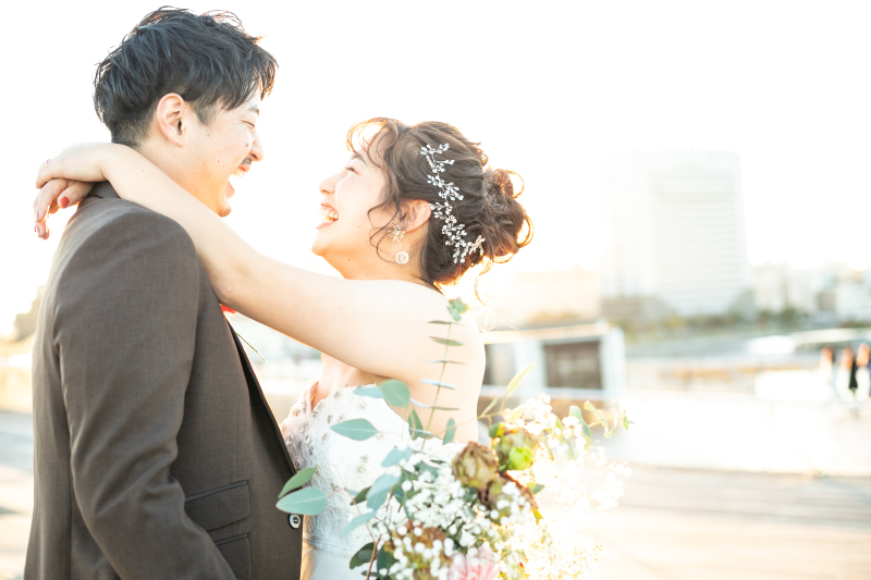 見つめ合いショット