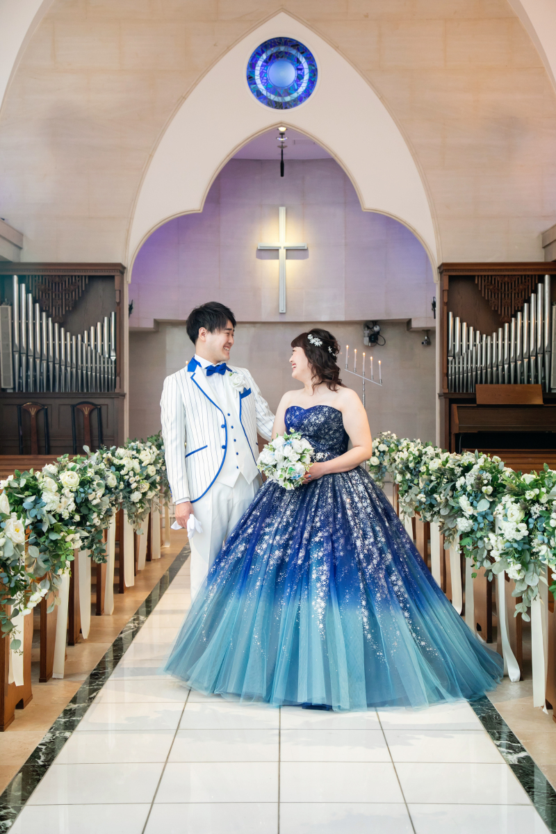 チャペルで撮影