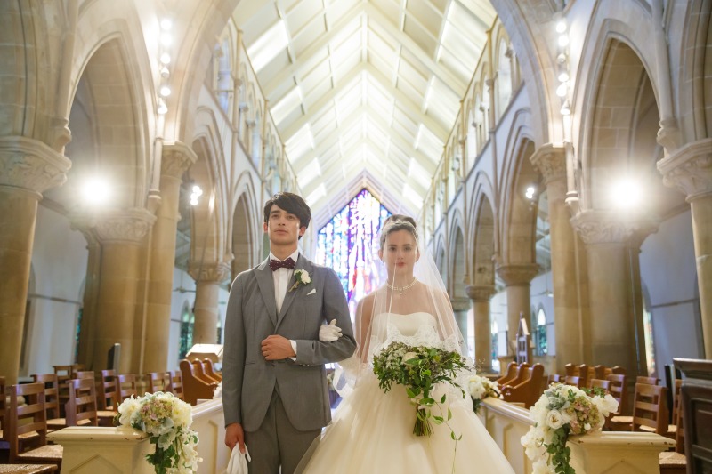 迫力ある壮大な教会で