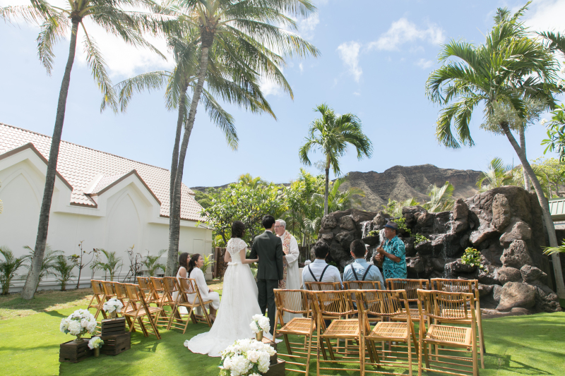 ハワイの大自然に囲まれて