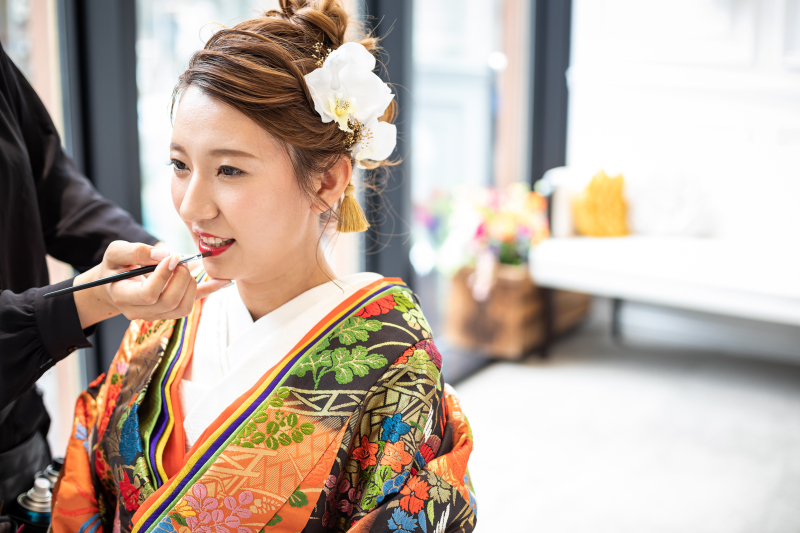 FLAREの2階でお支度スタート☆