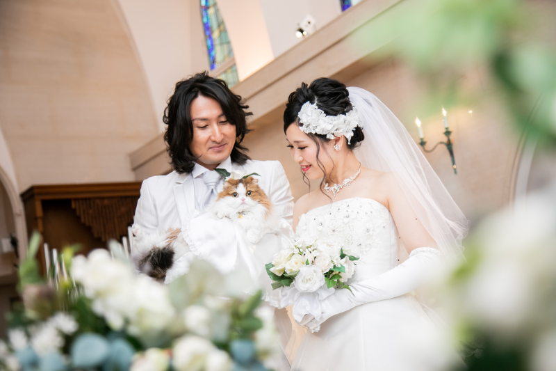 ペットとの撮影も可能！独立型チャペルで♪♪