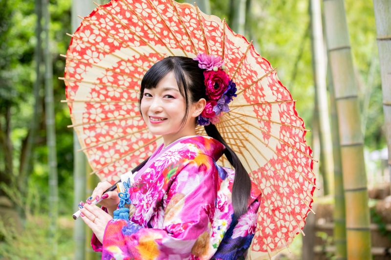 小物でコーディネートを楽しんで