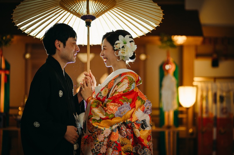 本格的神殿での撮影♪