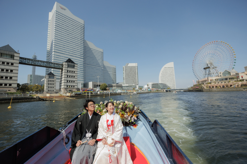 みなとみらい&times;和装も素敵です