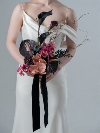 ｸﾗｯﾁﾌﾞｰｹ(ﾌﾞﾗｯｸ&times;ﾊﾟｰﾌﾟﾙ) 