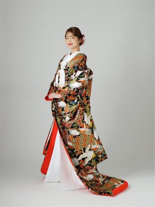 UD-松鶴の花(黒) 