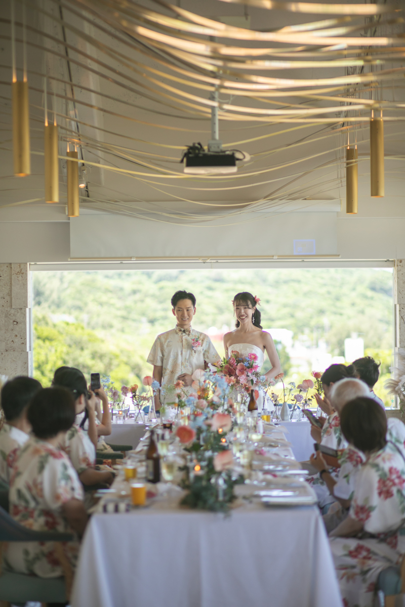 小さな結婚式 沖縄イル・ド・レ店_会食ができる