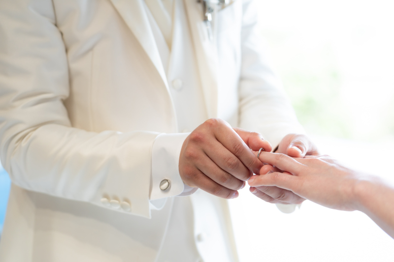 想いをつなぐ指輪交換