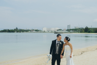 小さな結婚式 沖縄イル・ド・レ店_ロケーション撮影