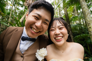 小さな結婚式 沖縄イル・ド・レ店_ロケーション撮影
