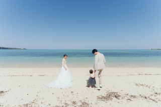 小さな結婚式 沖縄イル・ド・レ店_ロケーション撮影