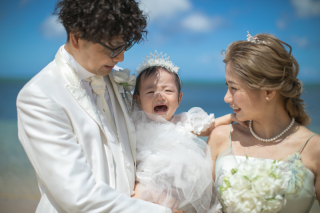 小さな結婚式 沖縄イル・ド・レ店_ロケーション撮影