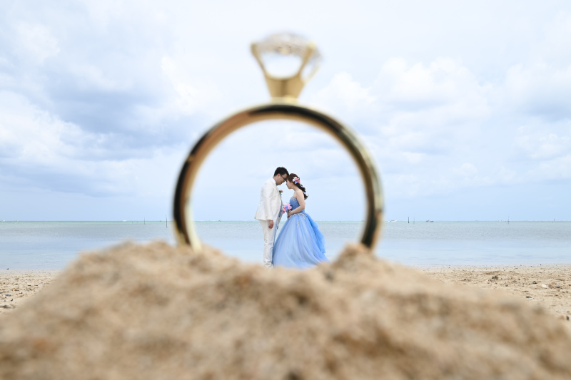 小さな結婚式 沖縄イル・ド・レ店_撮影前に打ち合わせができる