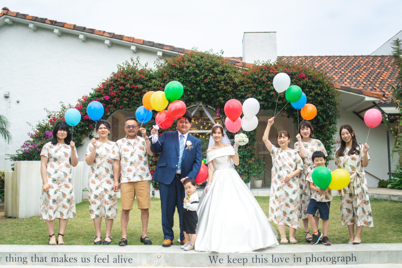 小さな結婚式 沖縄イル・ド・レ店_家族・友人を撮影に呼べる