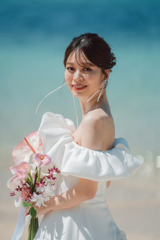 小さな結婚式 沖縄イル・ド・レ店_ロケーション撮影