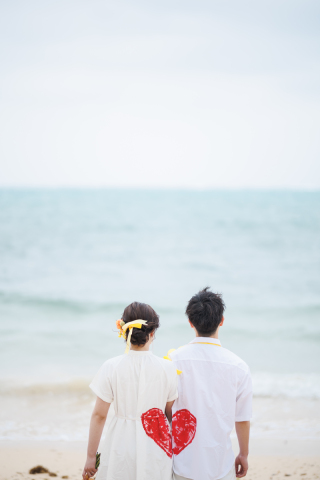 小さな結婚式 沖縄イル・ド・レ店_ロケーション撮影