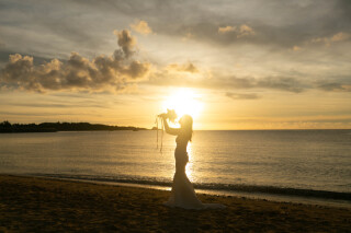 小さな結婚式 沖縄イル・ド・レ店_ロケーション撮影