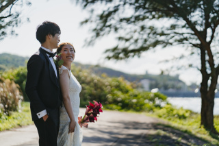 小さな結婚式 沖縄イル・ド・レ店_ロケーション撮影