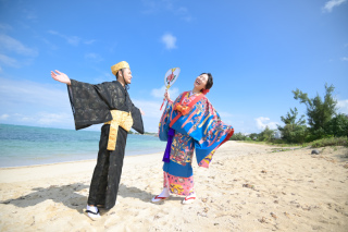 小さな結婚式 沖縄イル・ド・レ店_ロケーション撮影