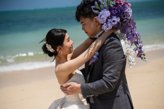 小さな結婚式 沖縄イル・ド・レ店_ロケーション撮影