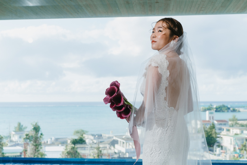 小さな結婚式 沖縄イル・ド・レ店_ウエディングドレスが豊富