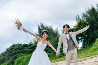 小さな結婚式 沖縄イル・ド・レ店_ロケーション撮影