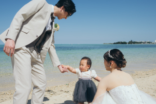 小さな結婚式 沖縄イル・ド・レ店_ロケーション撮影