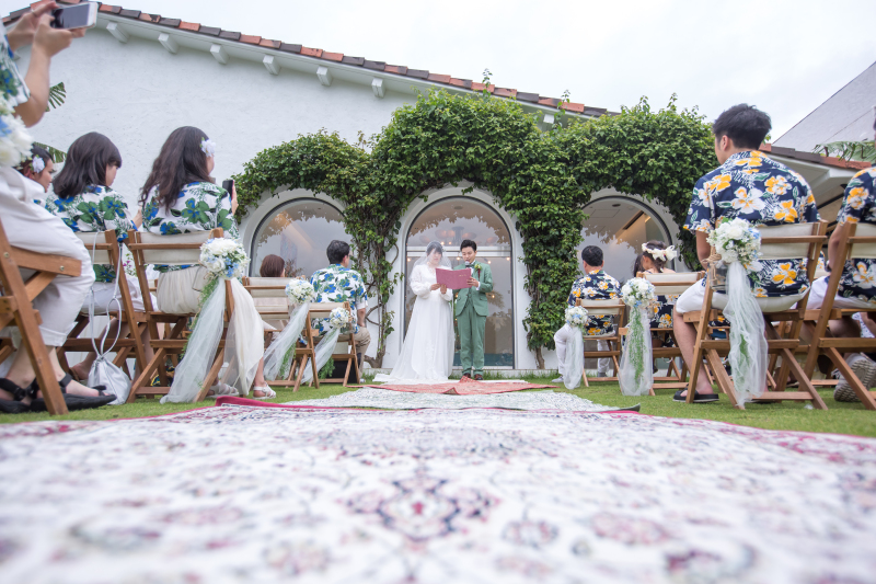 小さな結婚式 沖縄イル・ド・レ店_結婚式場で撮影できる