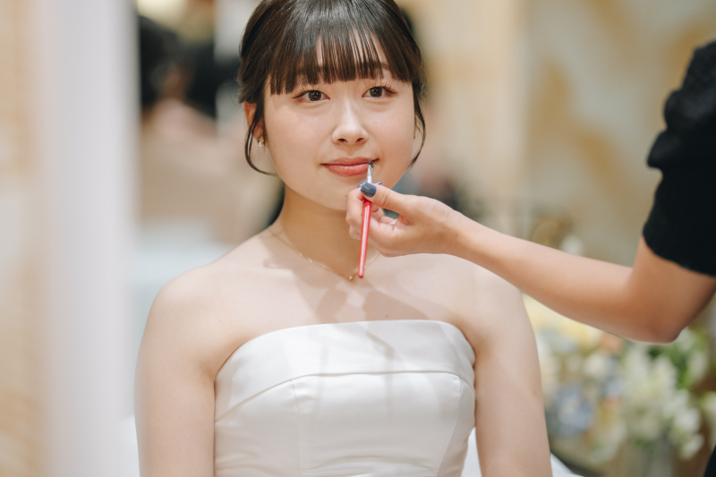 新婦様のヘアメイクはプラン内！