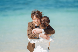 小さな結婚式 沖縄イル・ド・レ店_ロケーション撮影