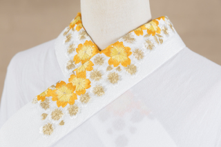 刺繍衿 黄色