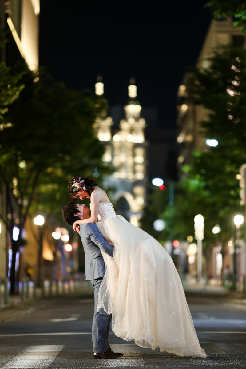 夜景と共に