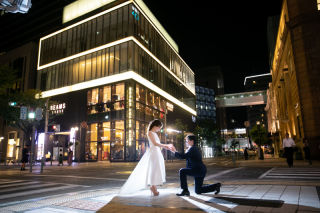 ナイト&庭園ロケ♡in神戸wedding