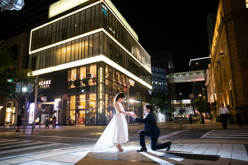 ナイト&庭園ロケ♡in神戸wedding
