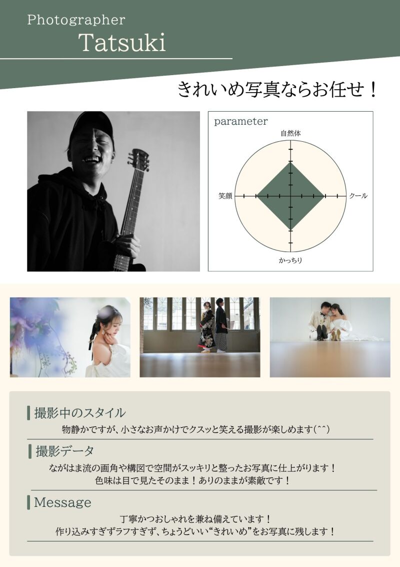 ながはま流の画角や構図で空間がスッキリと整ったお写真に仕上がります